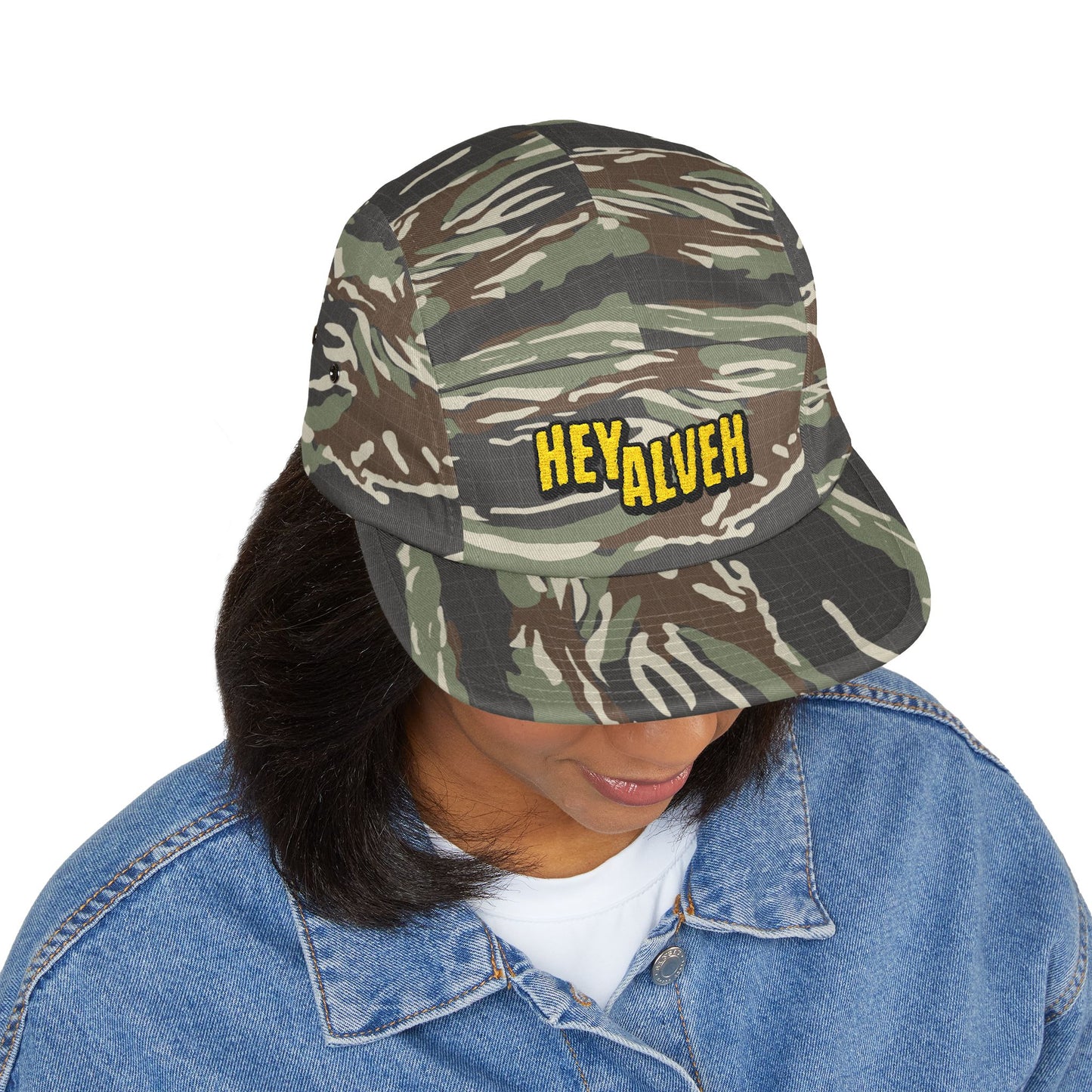 "Where's My Head" Hey Alveh 5 Panel Hat